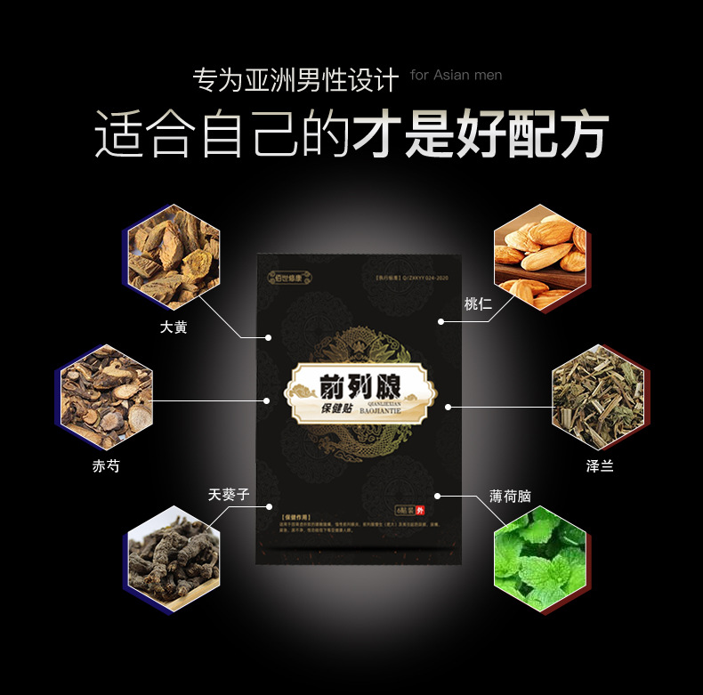 前列腺保健貼產(chǎn)品原料精選配方-河南修康藥業(yè)